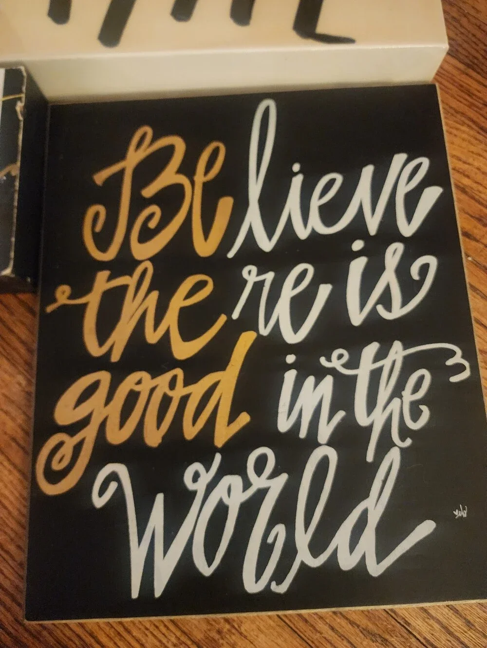 Inspirational Wood Sign Lot 8pc Wall Art Decor Motivational Quotes Map Canvas